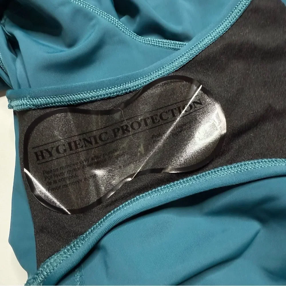 NWT LL Bean UPF 50+ UV Protection Lycra Swim Shorts Athletic Deepwater Blue 10
